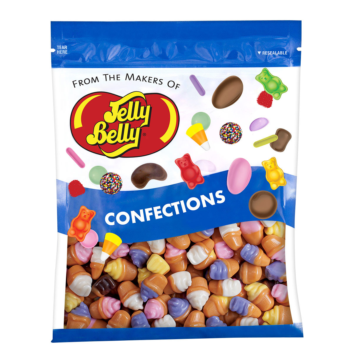 Jelly Belly Candy Cupcakes - 16 oz Re-Sealable Bag