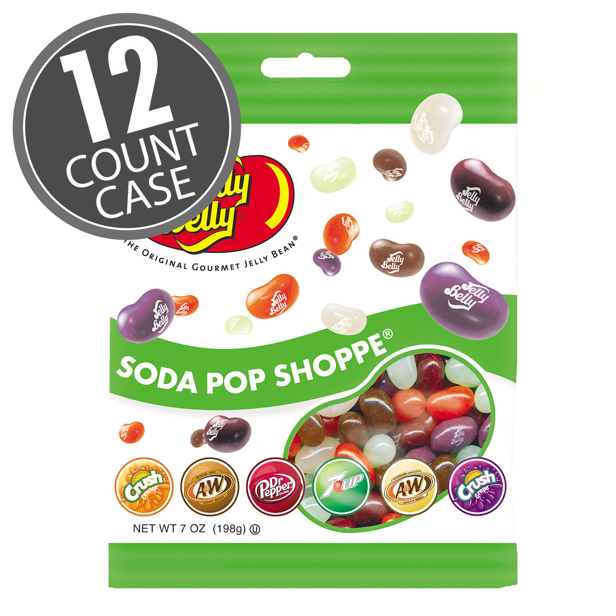 Soda Pop Shoppe Jelly Beans - 7 oz Bags - 12-Count Case