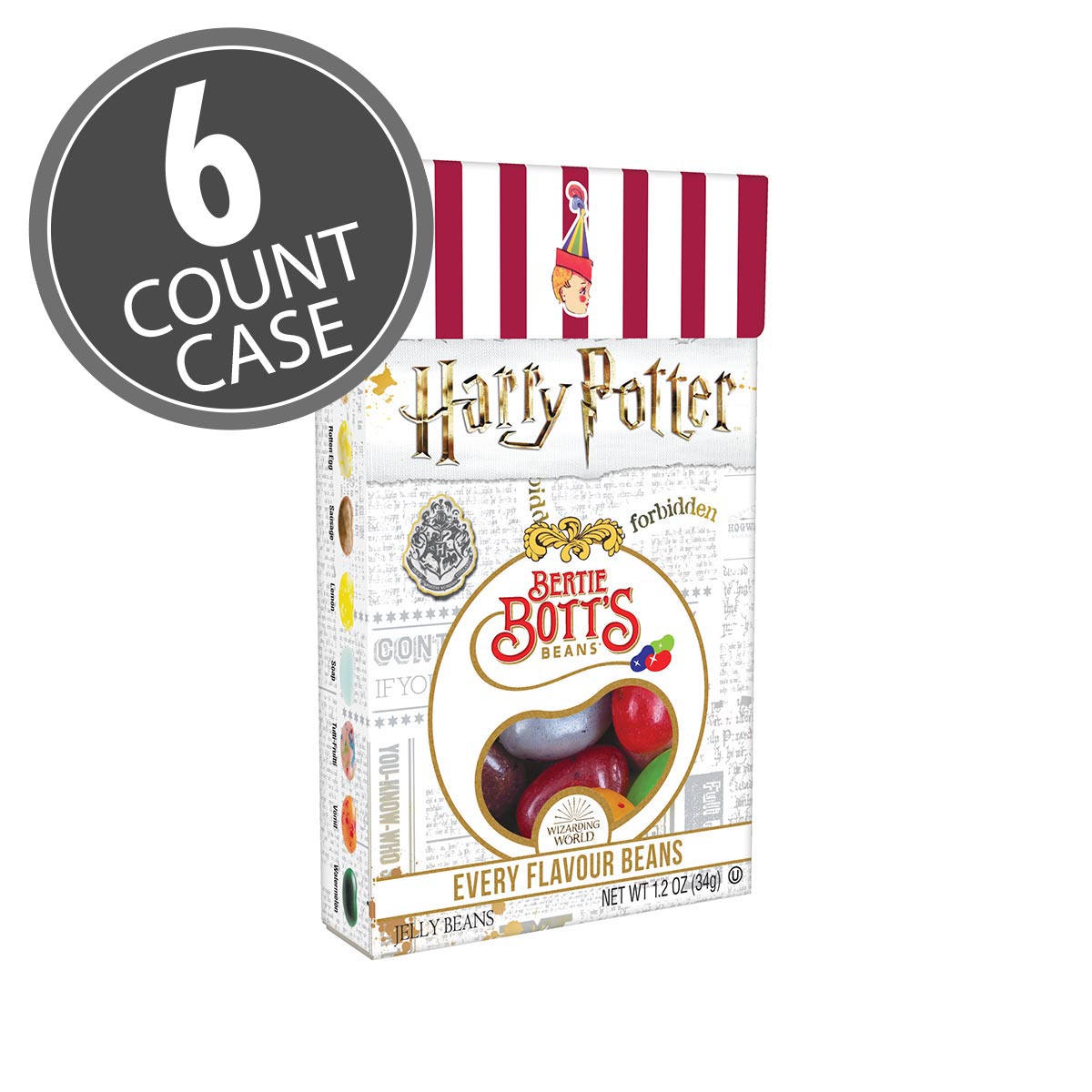 Harry Potter Bertie Bott's Every-Flavour Beans Box  1.2 oz - 6 Pack