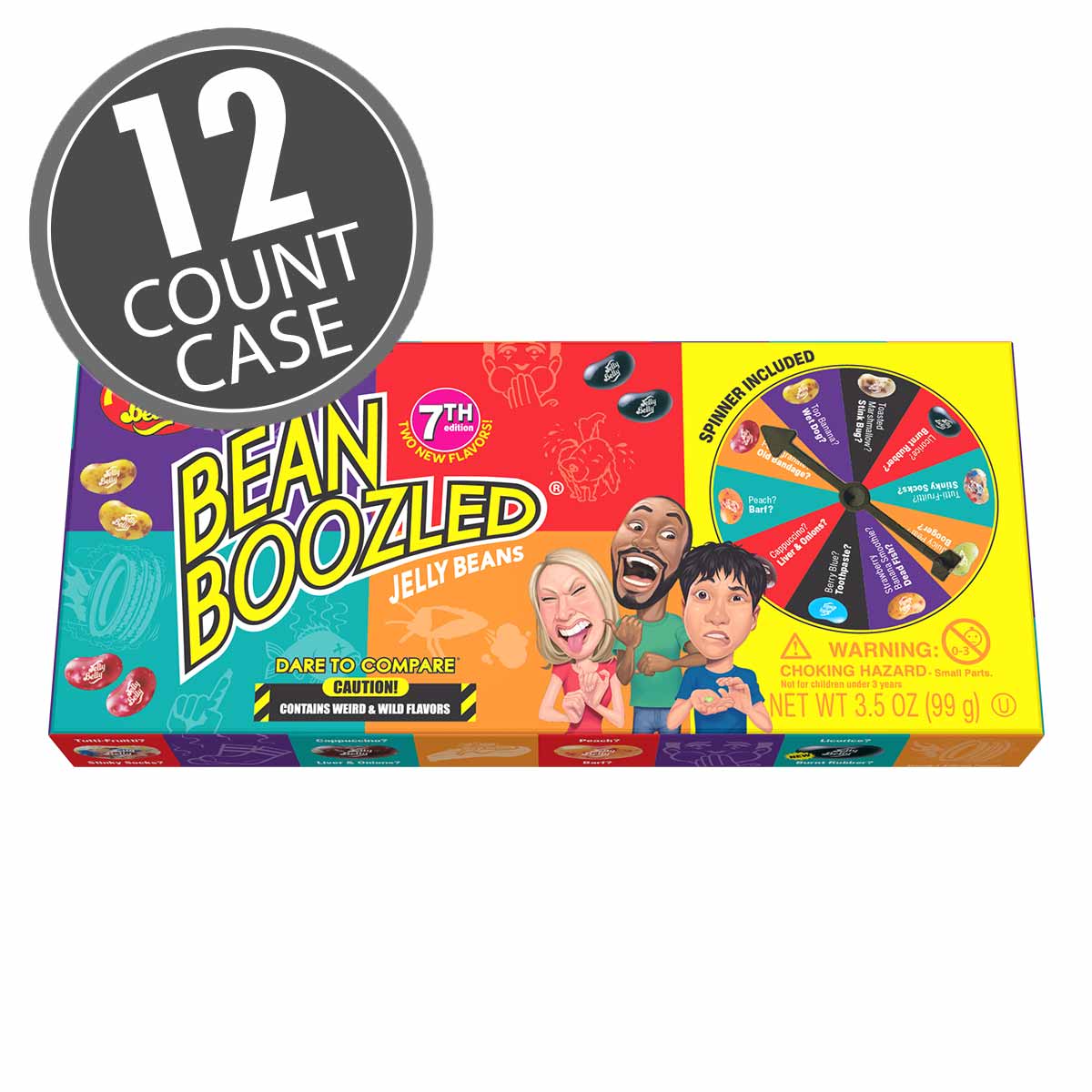 BeanBoozled Spinner Jelly Bean Gift Box (7th Edition) 12-Count Case