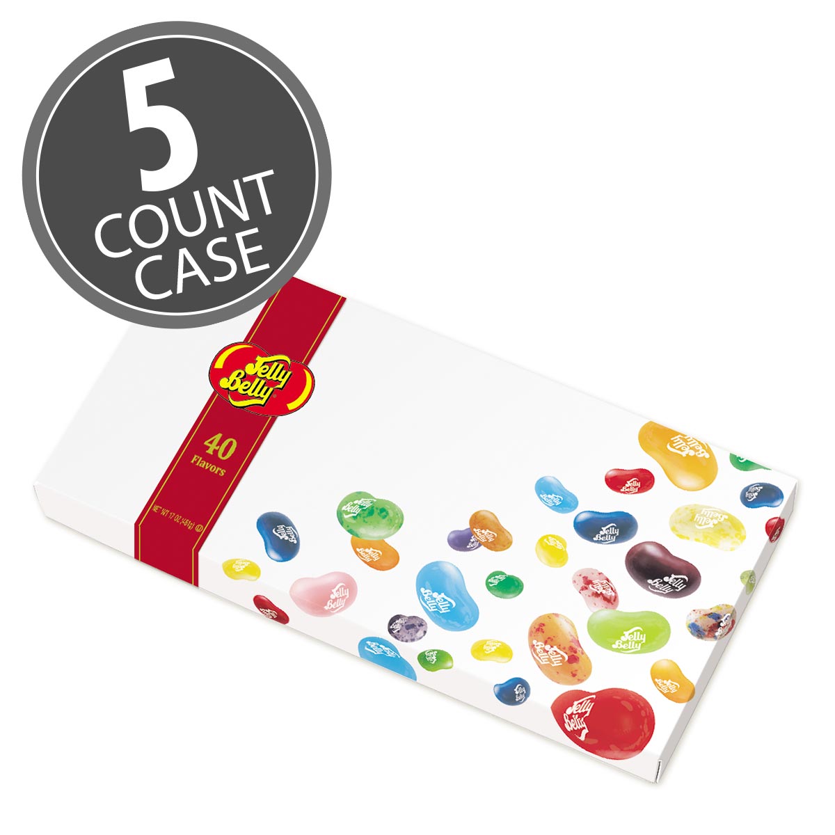 40-Flavor Jelly Bean Gift Box - 5-Count Case