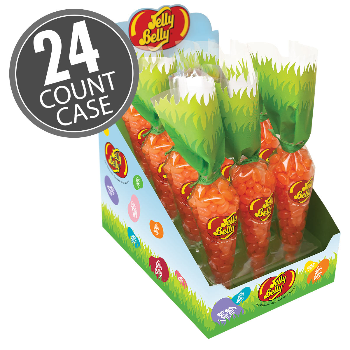 Jelly Belly Tangerine Baby Carrot Bag 24-Count Case