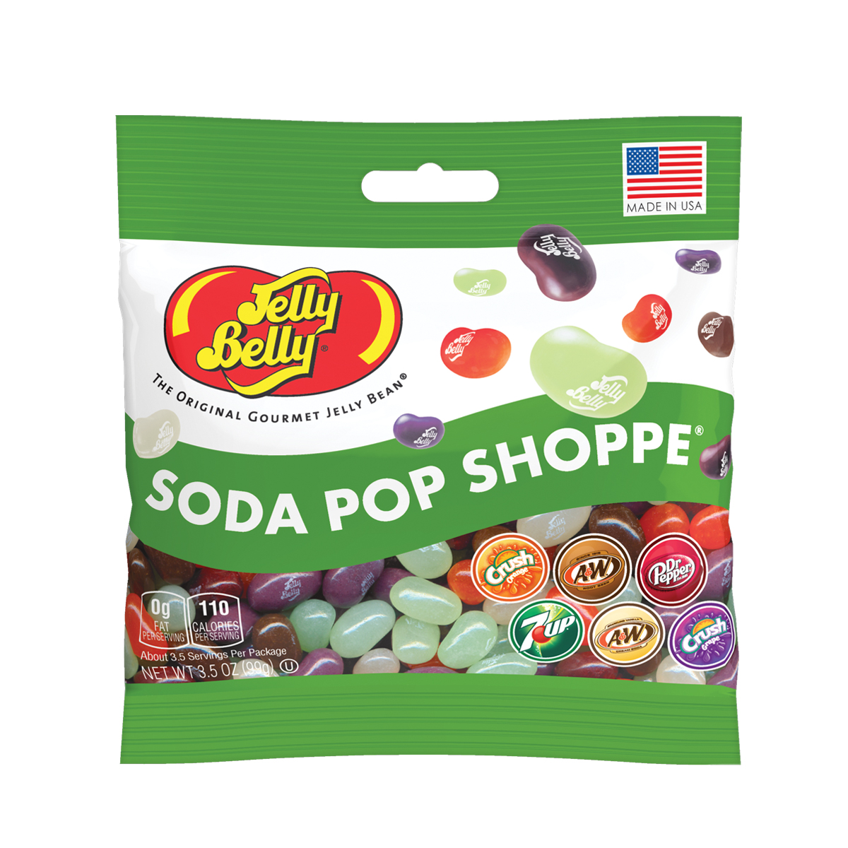 Soda Pop Shoppe Jelly Beans 3.5 oz  Grab &amp; Go Bag