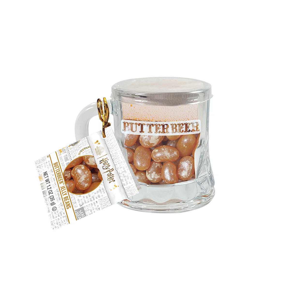 Harry Potter ButterBeer Jelly Beans Mini Glass Mug - 1.2 oz.