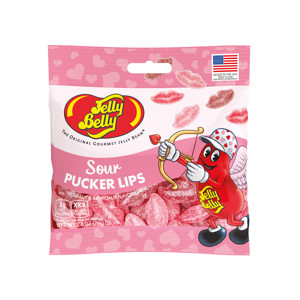 Sour Pucker Lips 2.8 oz Bag