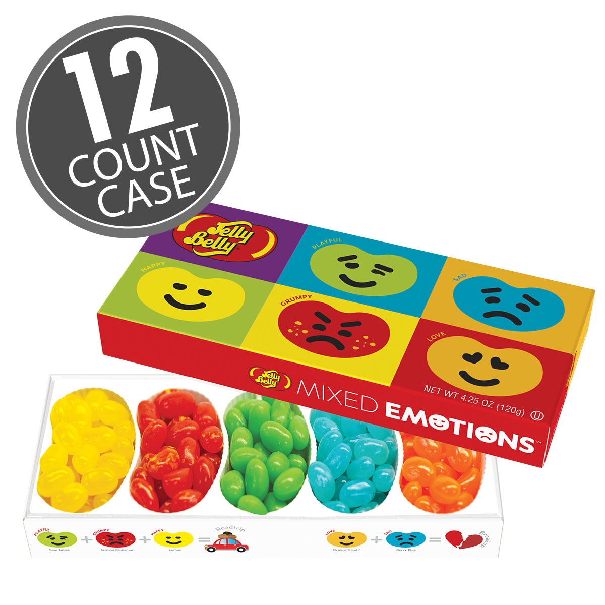 Jelly Belly Mixed Emotions 4.25 oz Gift Box 12-Count Case