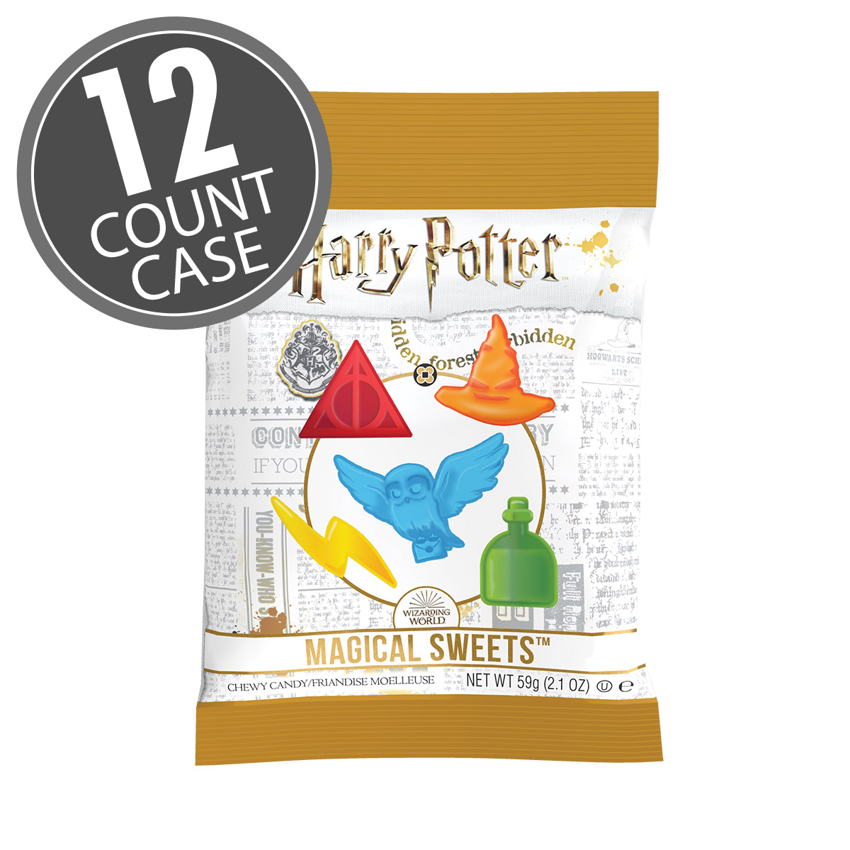 Harry Potter Magical Sweets Bag - 2.1 oz - 12 Count Case