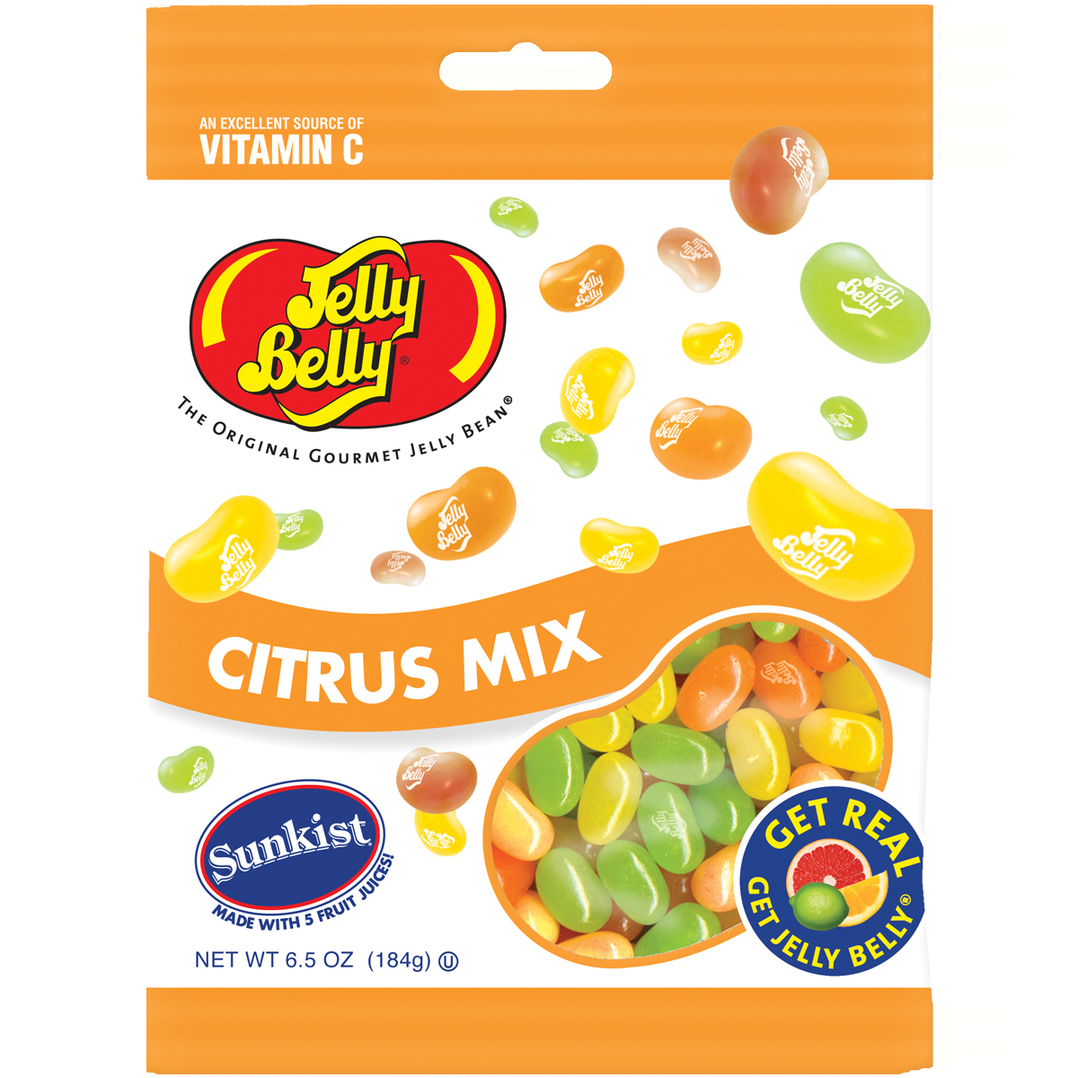 Sunkist Citrus Mix Jelly Beans - 6.5 oz Bag