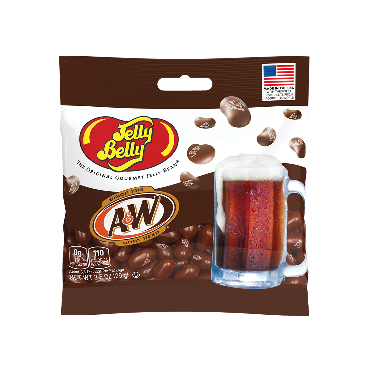 A&amp;W Root Beer Jelly Beans 3.5 oz Grab &amp; Go Bag