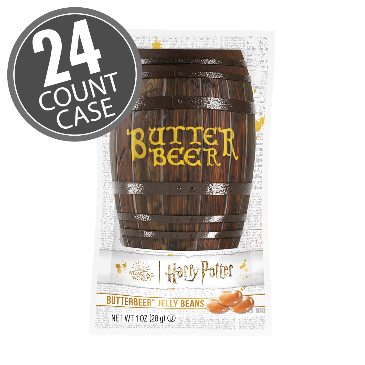 Harry Potter Butterbeer Jelly Beans - 1 oz Bag - 24-Count Case