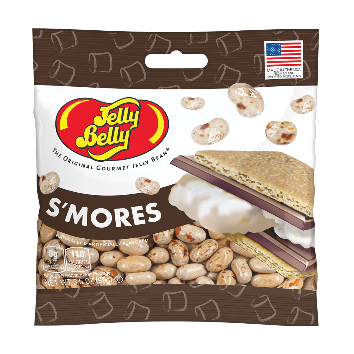 S'mores Jelly Beans 3.5 oz Grab &amp; Go Bag