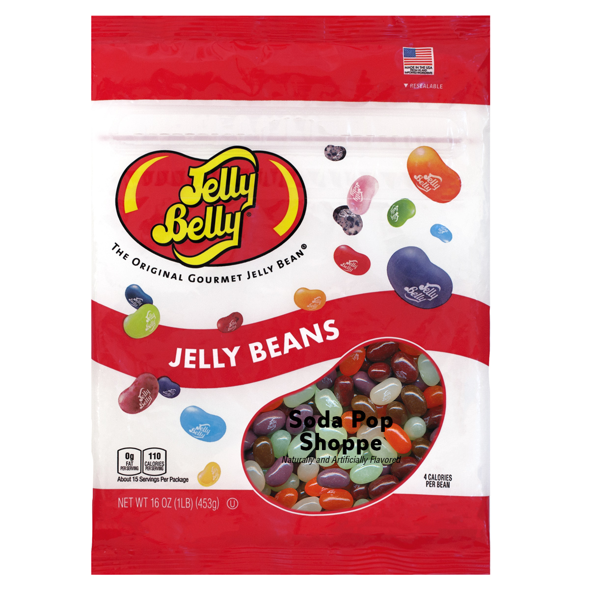 Soda Pop Shoppe Jelly Beans - 16 oz Re-Sealable Bag