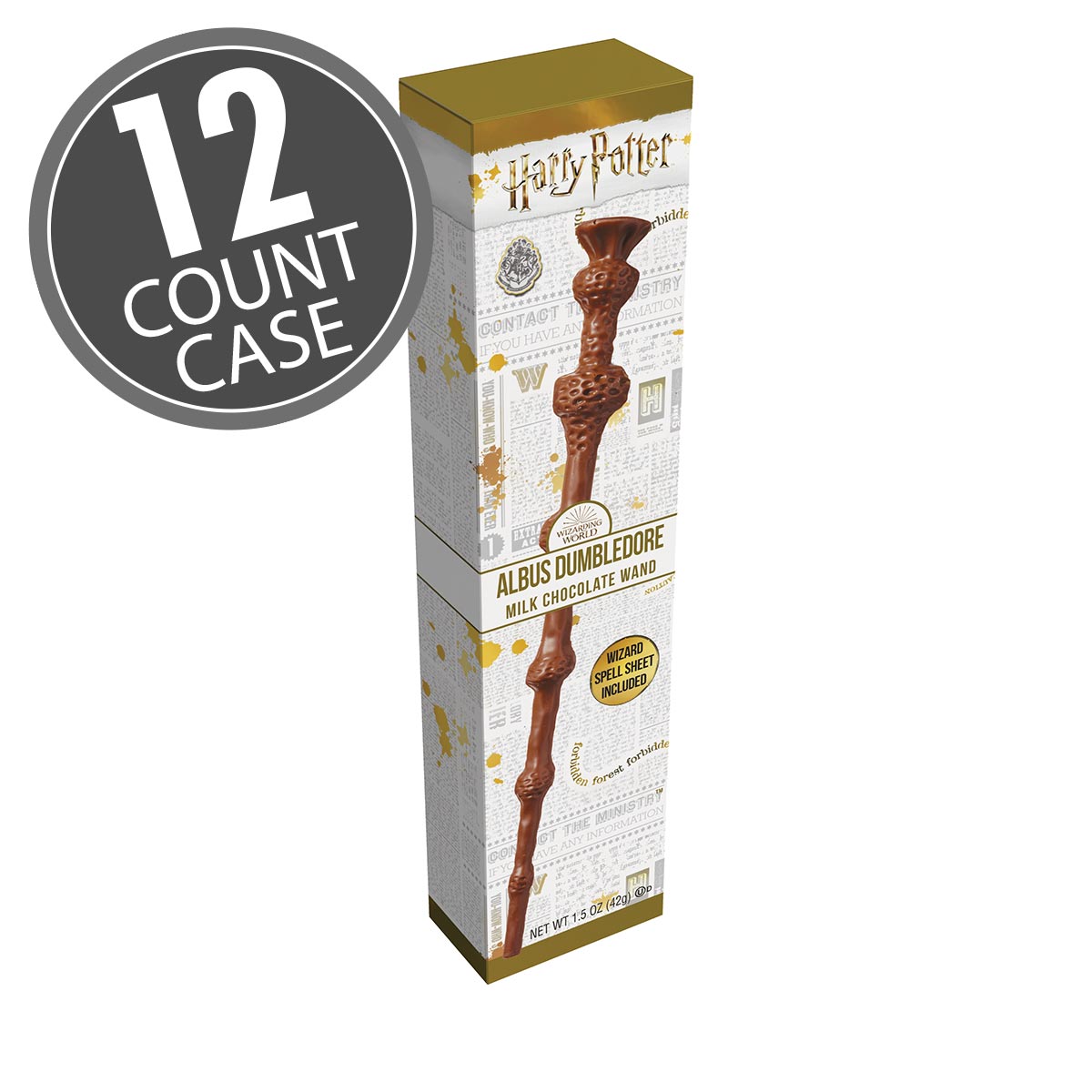 Albus Dumbledore Chocolate Wand - 1.5 oz - 12 Count Case