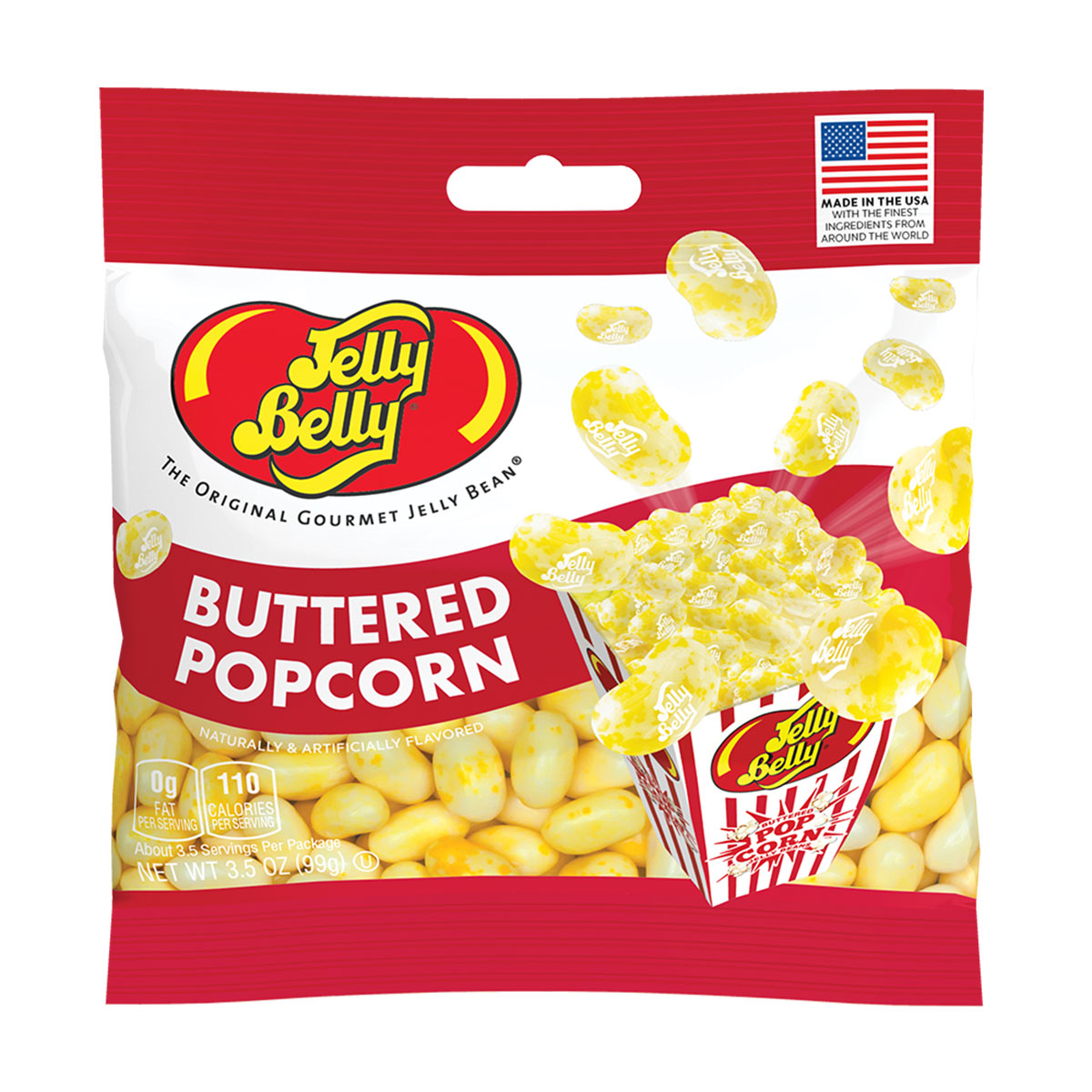 Buttered Popcorn Jelly Beans 3.5 oz Grab &amp; Go Bag