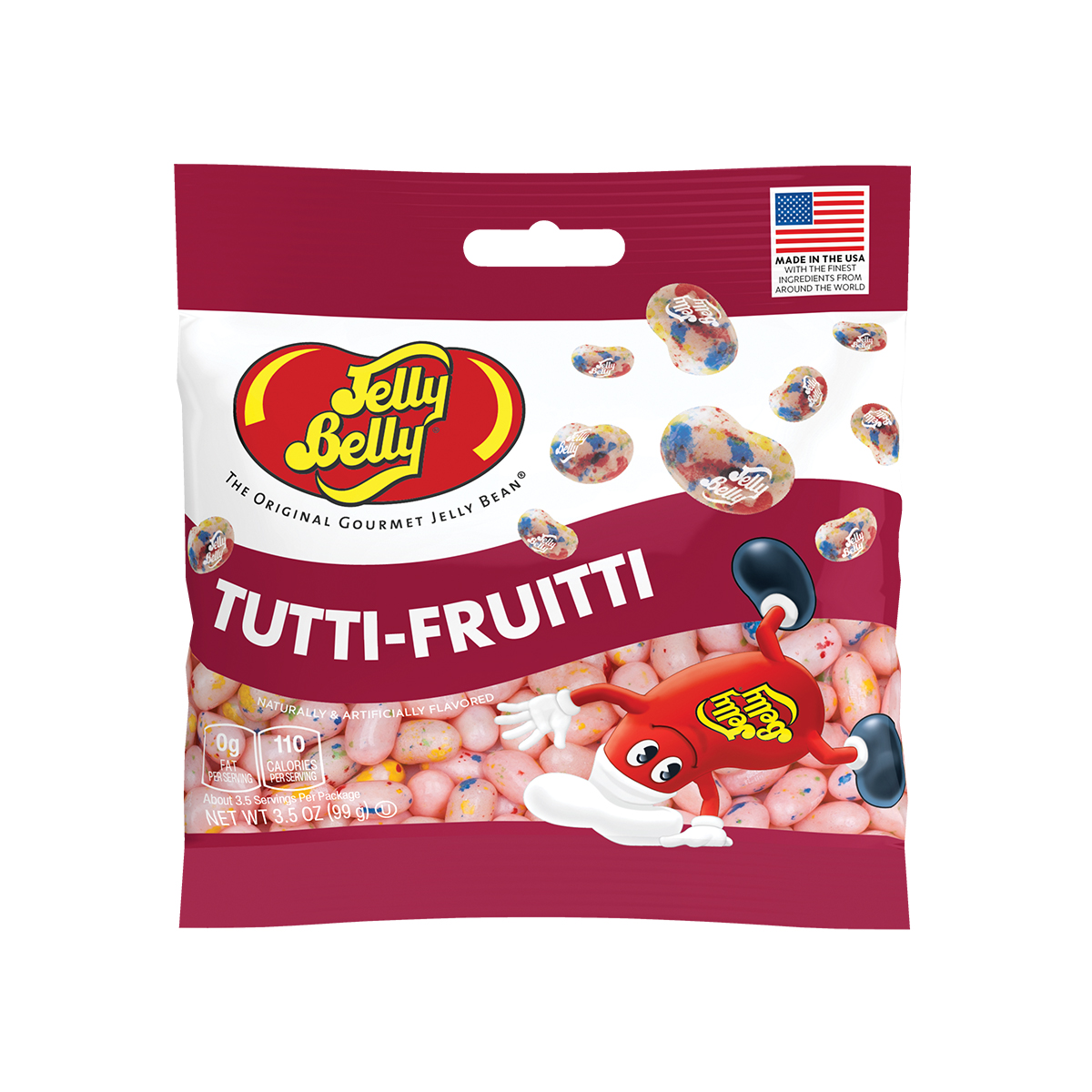 Tutti-Fruitti Jelly Beans 3.5 oz Grab &amp; Go Bag