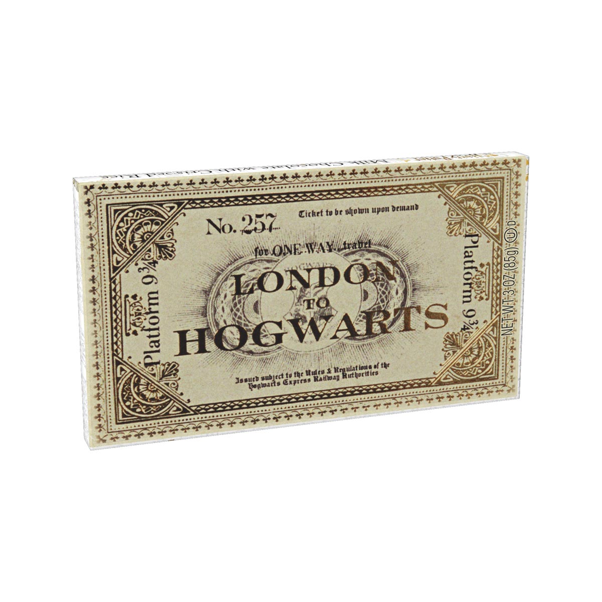 Harry Potter Platform 9 3/4 Hogwarts Express Ticket Milk Chocolate with Crisped Rice Candy Bar - 1.5 oz