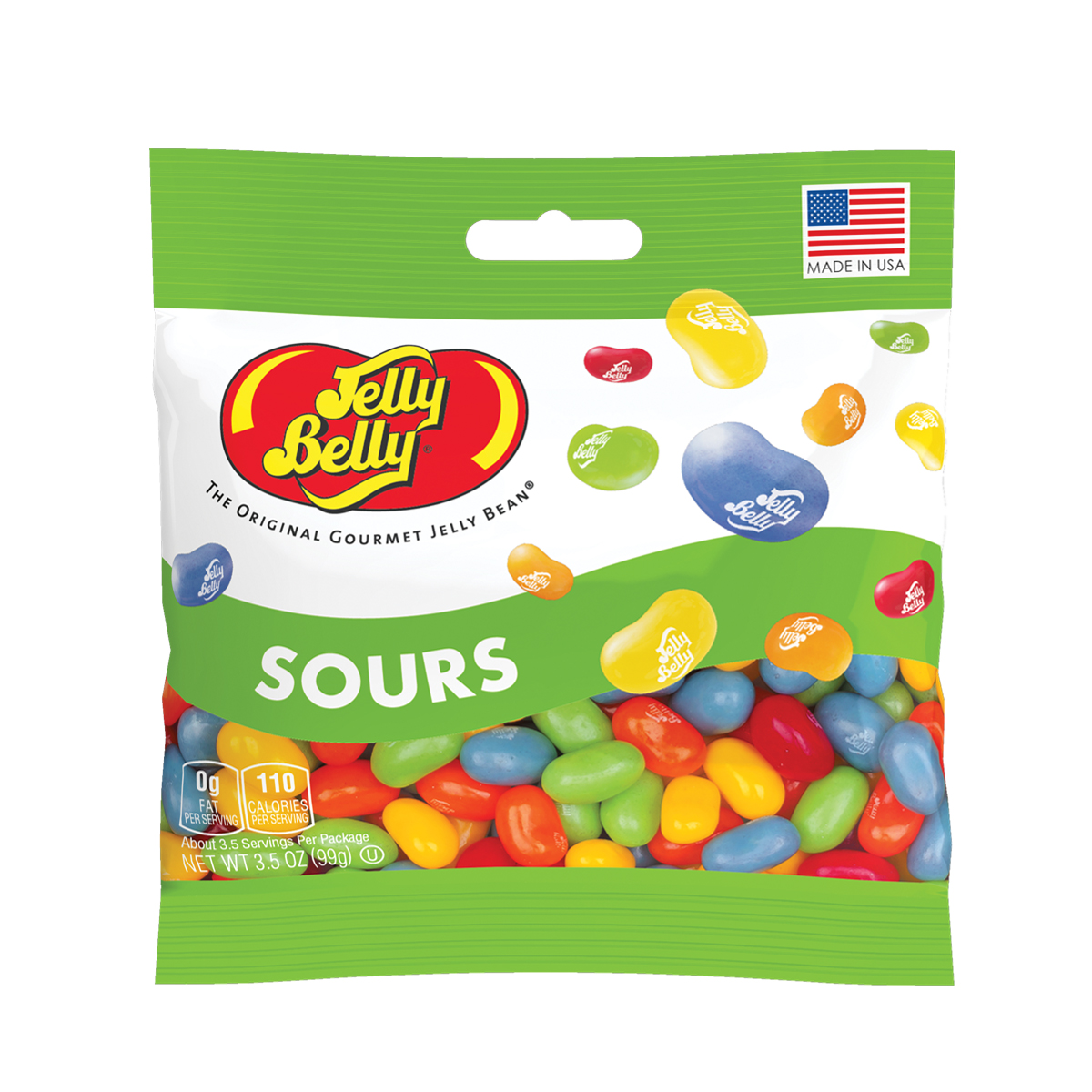 Sours Jelly Beans 3.5 oz Grab &amp; Go Bag