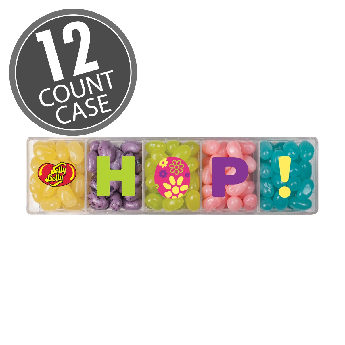 Jelly Belly 5-Flavor HOP Clear Gift Box - 4 oz - 12 Count Case