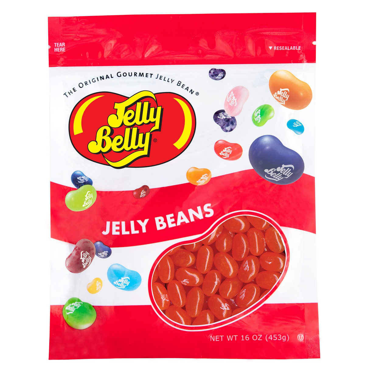 Orange Crush Jelly Beans - 16 oz Re-Sealable Bag