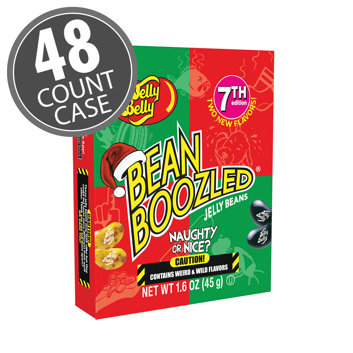 BeanBoozled Naughty or Nice Jelly Beans - 1.6 oz Box (7th edition) 48-Count Case