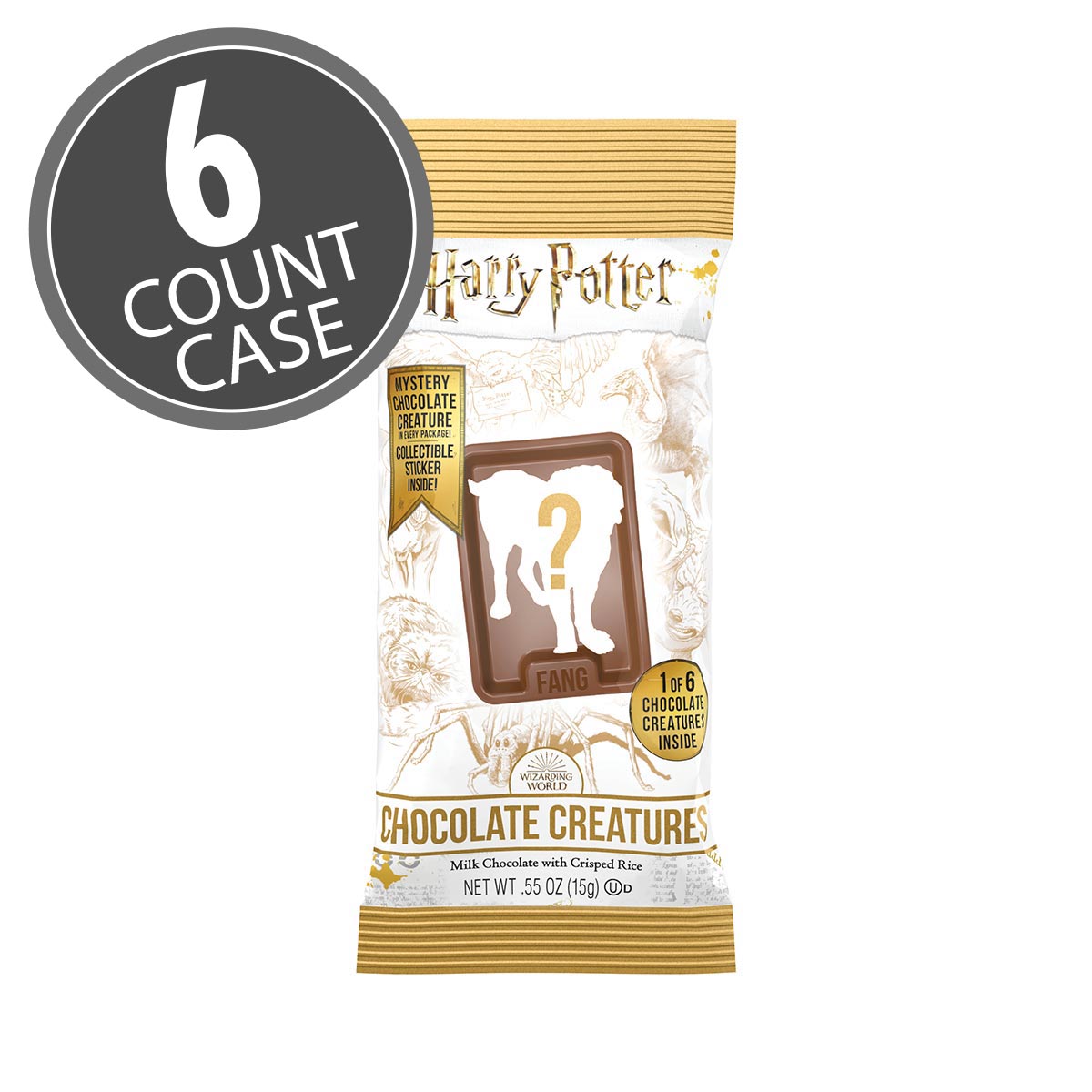 Harry Potter Chocolate Creatures - .55 oz Bag - 6 Count Case