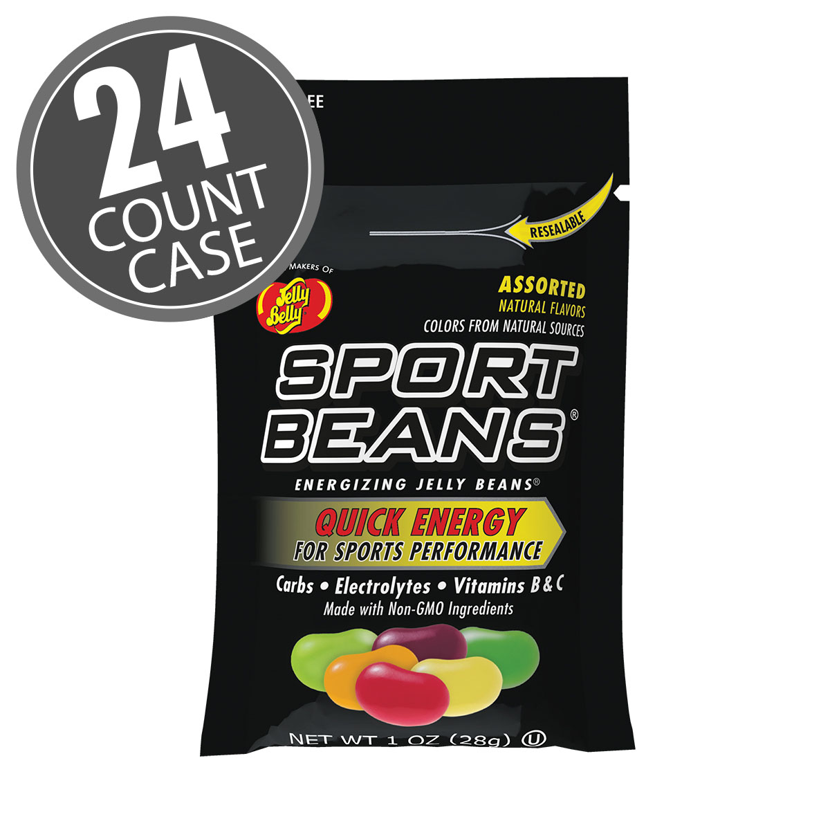 Sport Beans Jelly Beans Assorted Flavors 24-Pack