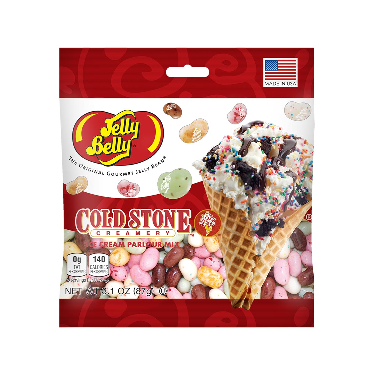 Cold Stone Ice Cream Parlor Mix Jelly Beans 3.1 oz Grab &amp; Go Bag