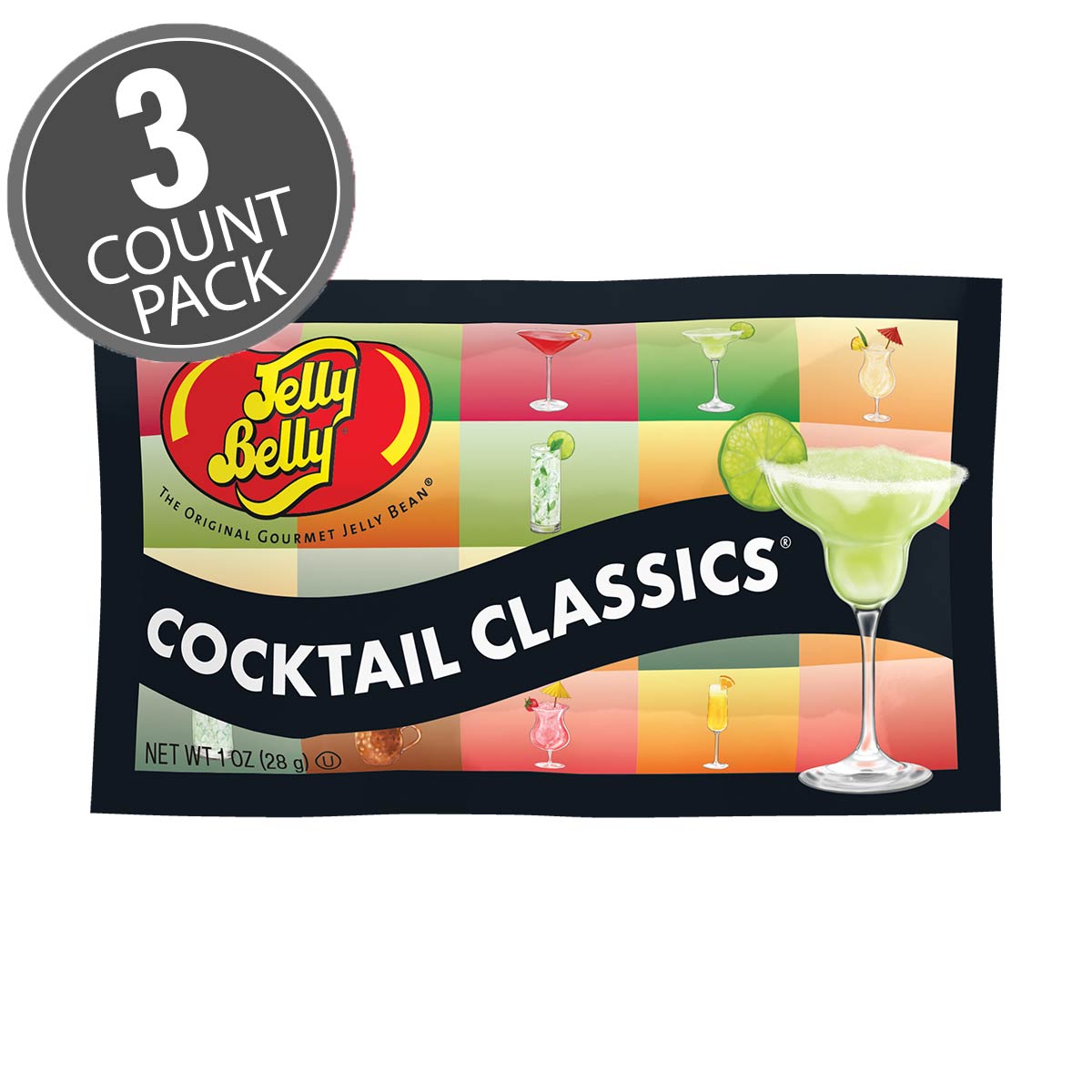 Cocktail Classics Jelly Beans 1 oz Bag - 3-Count Pack