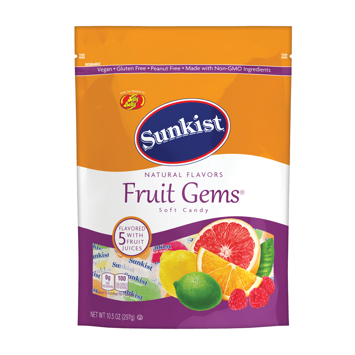 Sunkist Fruit Gems - 10.5 oz Pouch Bag