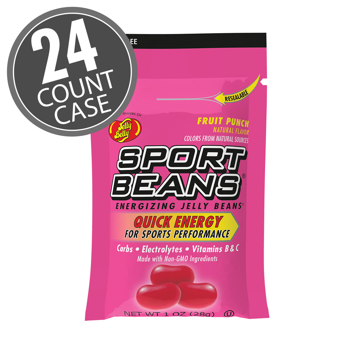 Sport Beans Jelly Beans Fruit Punch 24-Pack