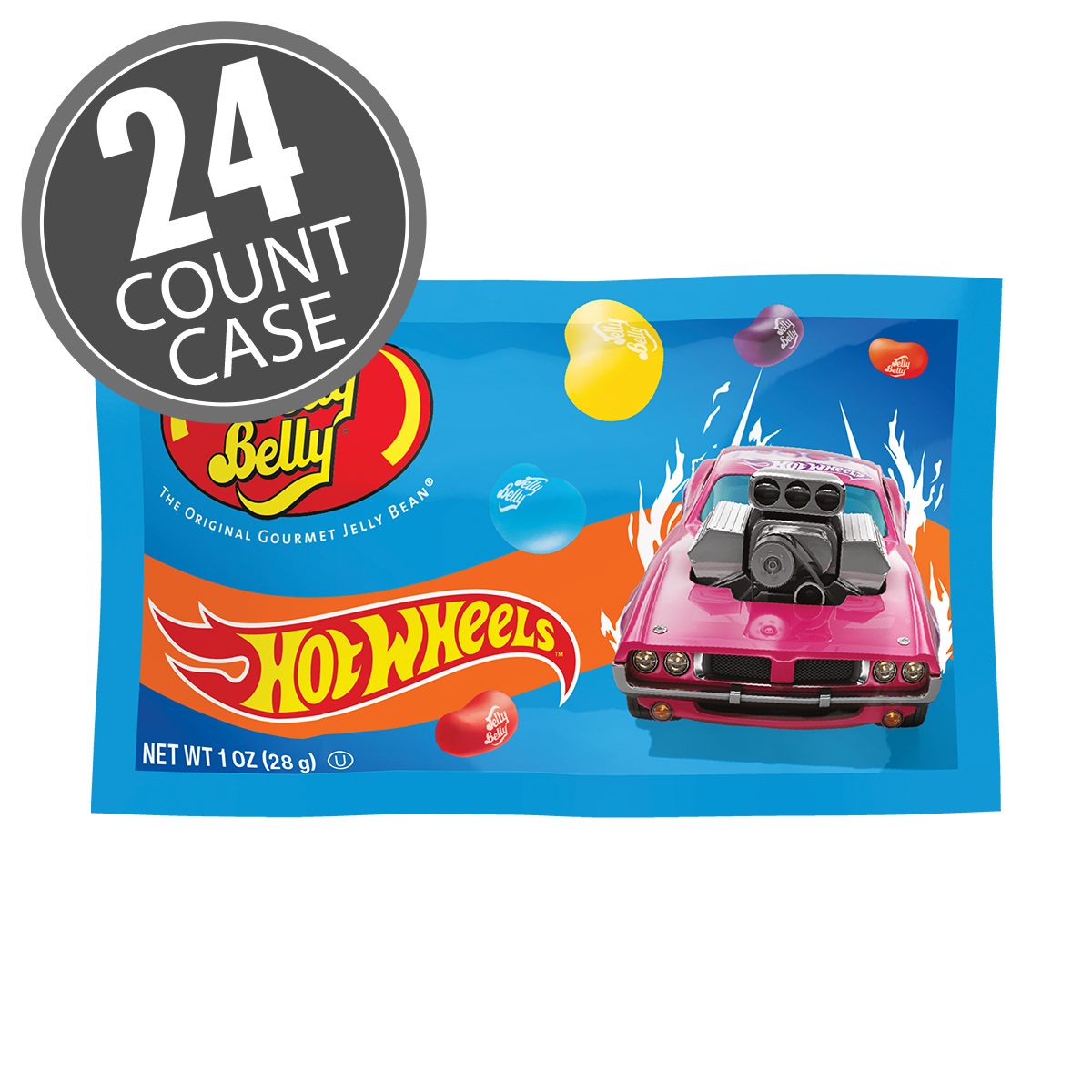 Hot Wheels Jelly Bean Mix 1 oz Bag - 24-Count Case