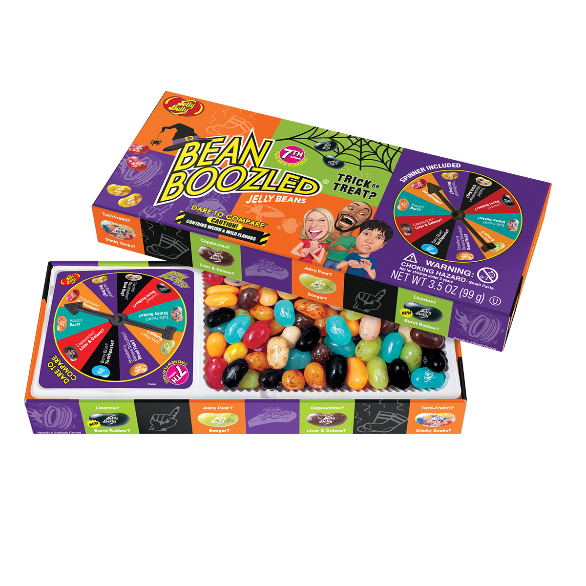 BeanBoozled Trick or Treat 3.5 oz Spinner Gift Box (7th Edition)