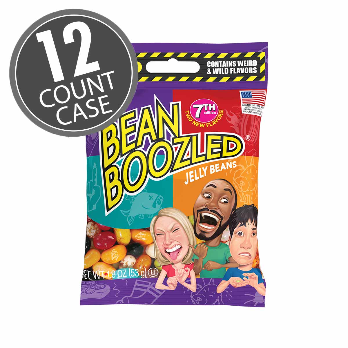 BeanBoozled Jelly Beans 1.9 oz Bag (7th Edition) 12-Count Case