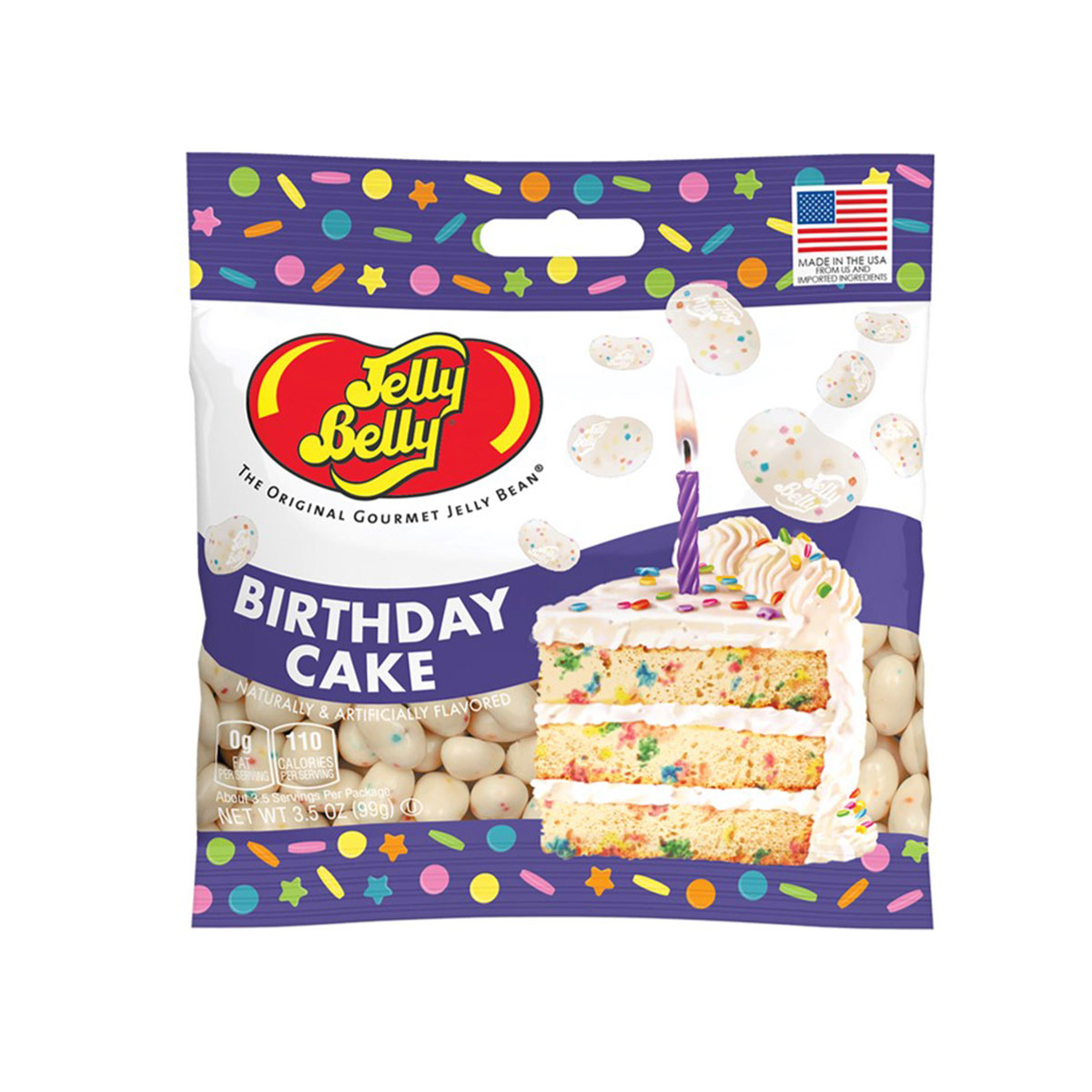 Birthday Cake Jelly Beans 3.5 oz  Grab &amp; Go Bag