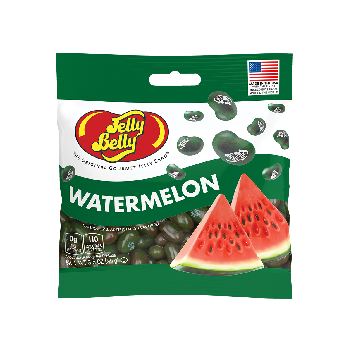 Watermelon Jelly Beans 3.5 oz Grab &amp; Go Bag