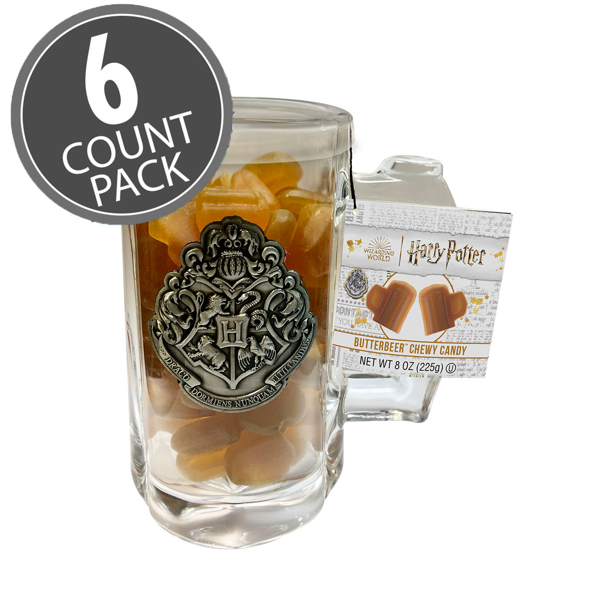 Harry Potter Butterbeer Chewy Candy in Glass Mug - 8 oz. - 6-Count Case