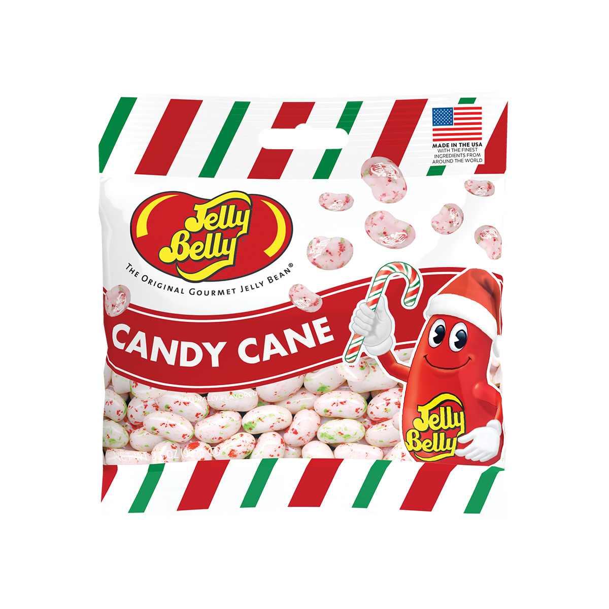 Candy Cane Jelly Beans 3.5 oz Grab &amp; Go Bag