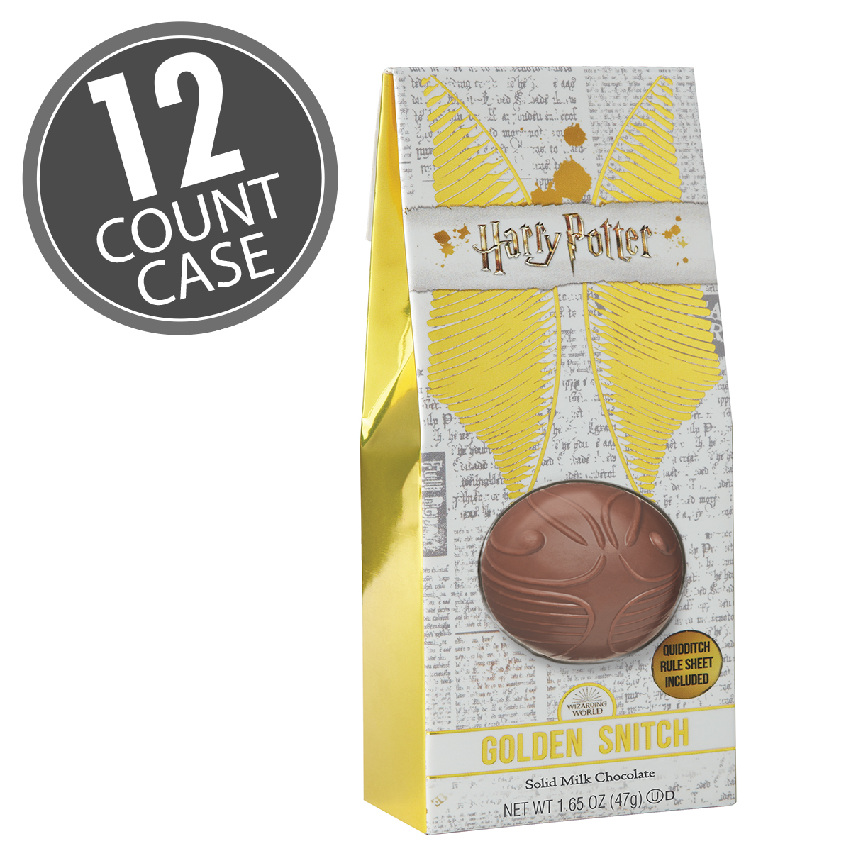 Harry Potter Golden Snitch Chocolate Gable Box - 1.6 oz - 12 Count Case