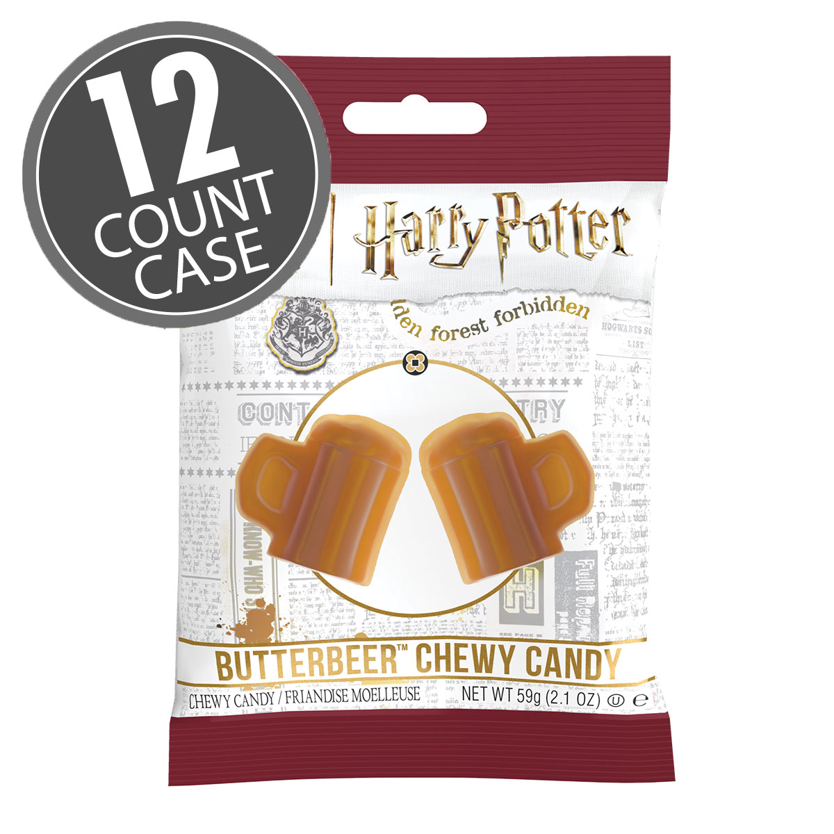 Harry Potter Butterbeer Chewy Candy Bag - 2.1 oz - 12-Count Case