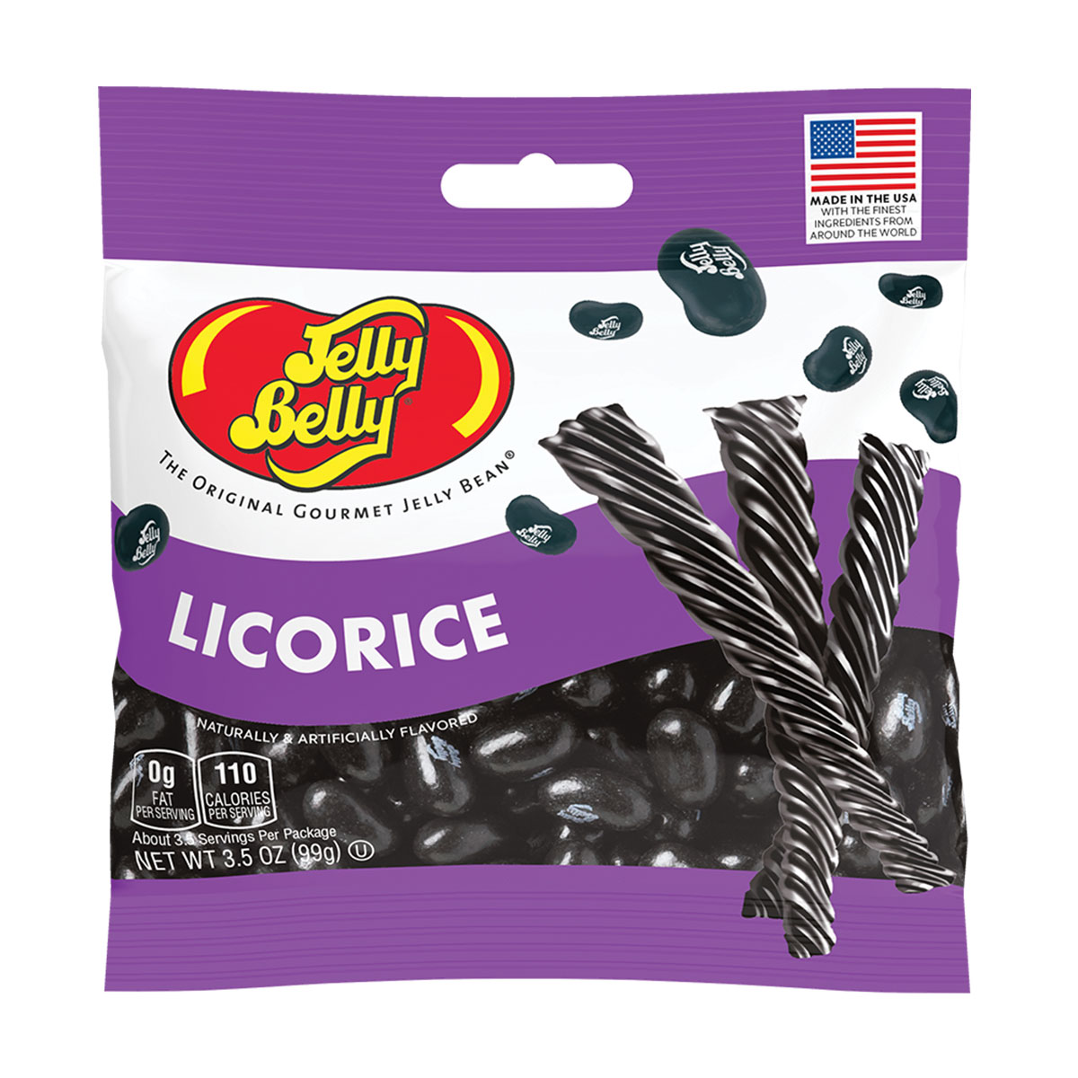 Licorice Jelly Beans 3.5 oz Grab &amp; Go Bag