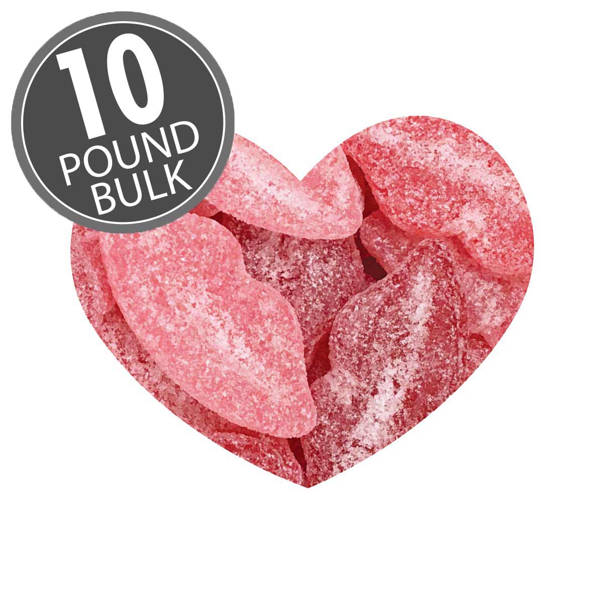 Sour Pucker Lips - 10 lbs bulk