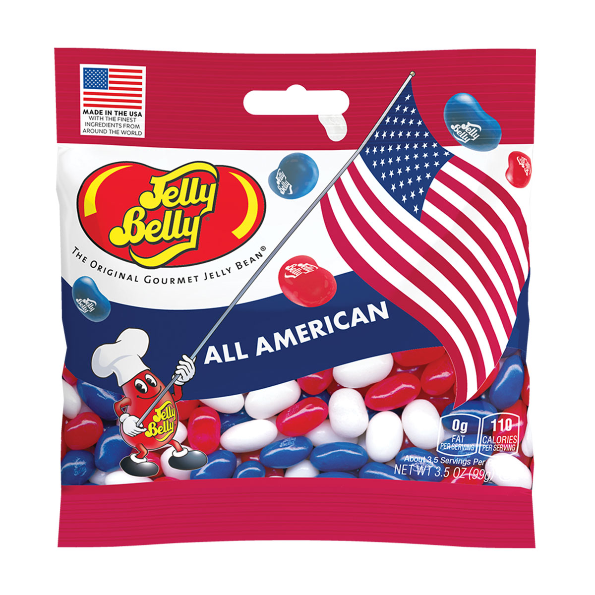 All American Mix Jelly Beans 3.5 oz Grab &amp; Go Bag