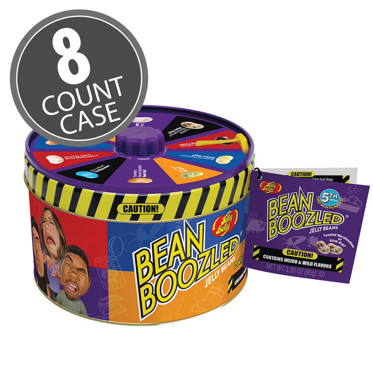 BeanBoozled Spinner Tin Jelly Bean (6th edition) 8-Count Case