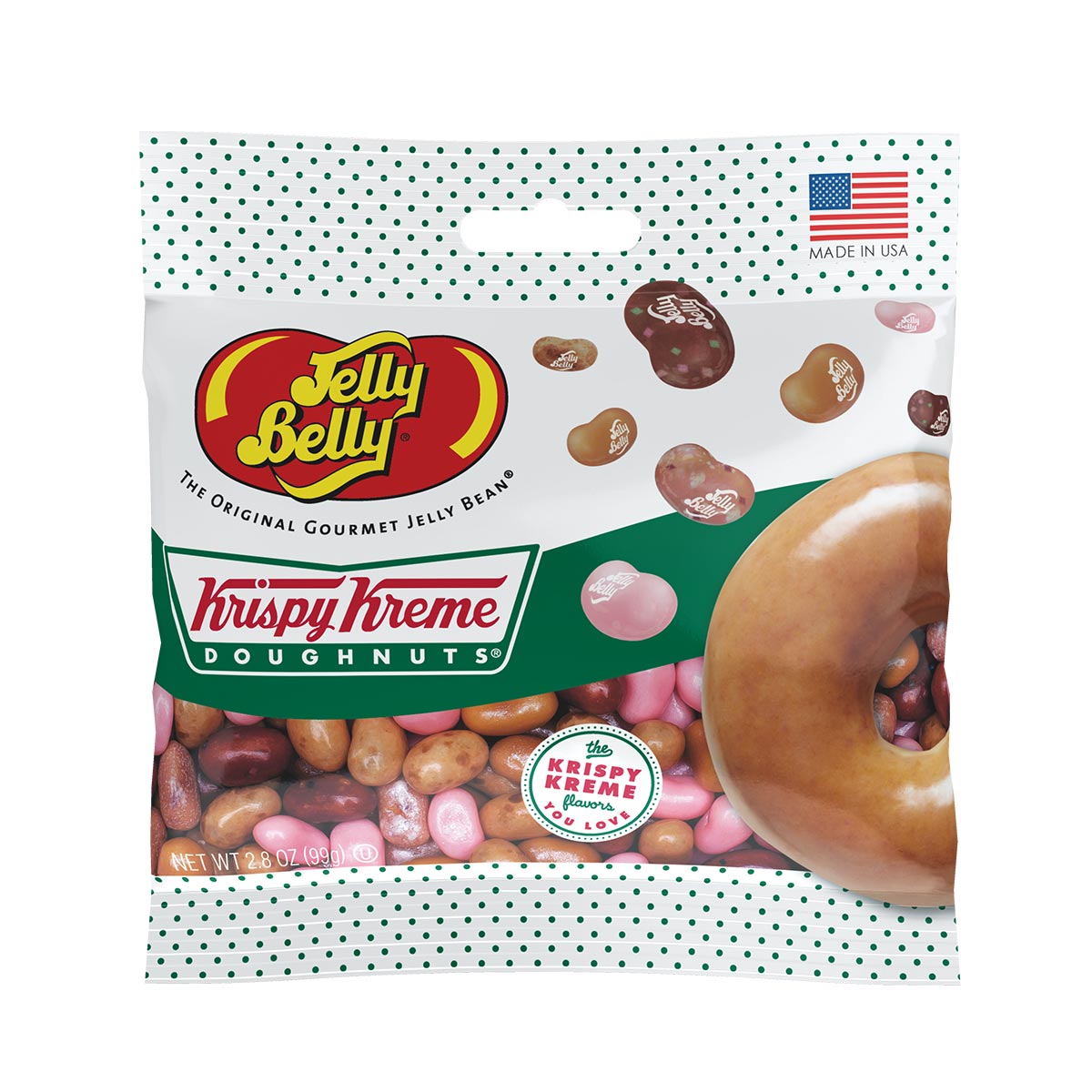 Krispy Kreme Doughnuts Jelly Beans Mix 2.8 oz Grab &amp; Go Bag