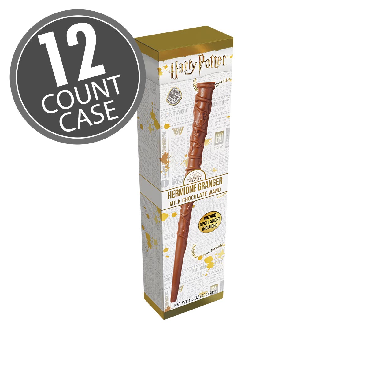 Harry Potter Hermione Granger Chocolate Wand - 1.5 oz - 12 Count Case