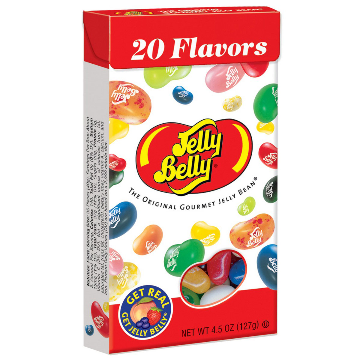 20 Assorted Jelly Bean Flavors - 4.5 oz Flip-Top Box