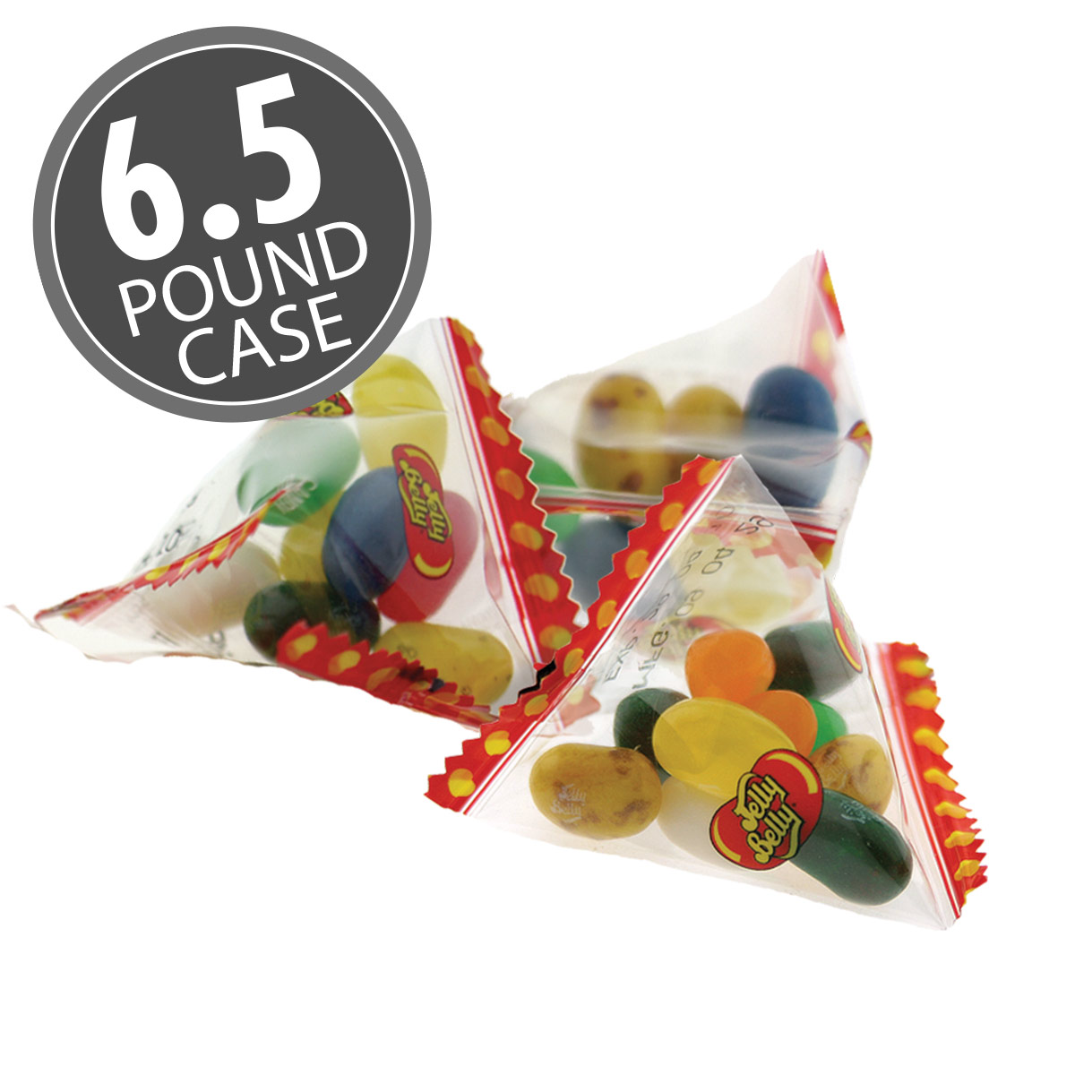 10 Assorted Jelly Bean Flavors - Pyramid Bags - 6.5 lb Case