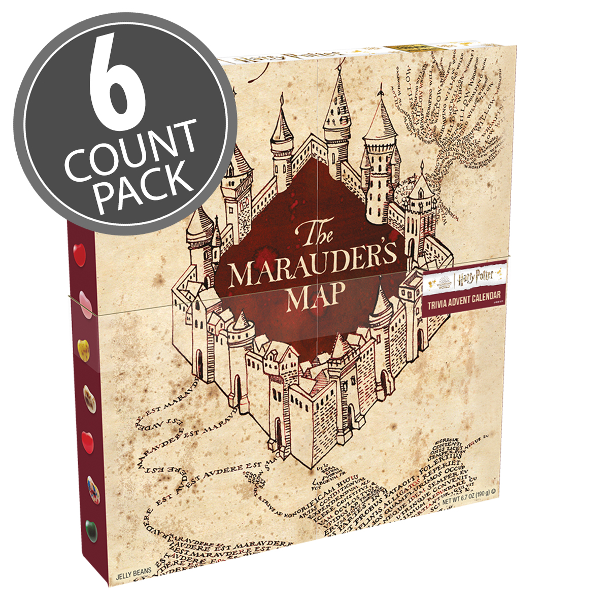 Harry Potter Marauder's Map Trivia Advent Calendar - 6.7 oz - 6-Count Case