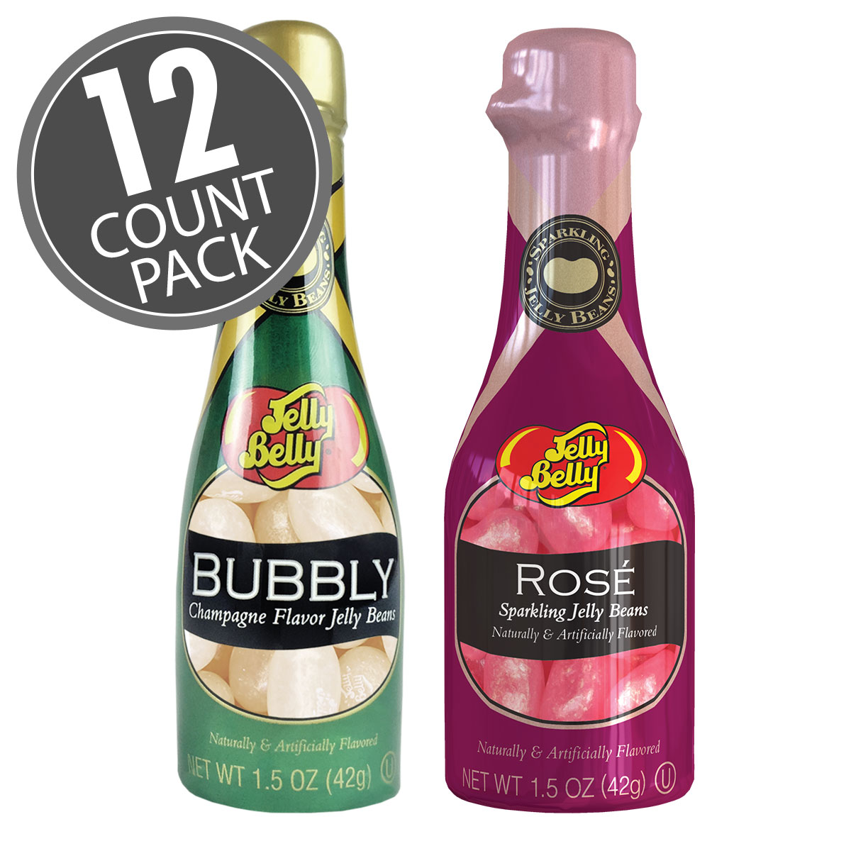 Champagne &amp; Ros Jelly Beans - 1.5 oz Bottle - 12 Count Pack