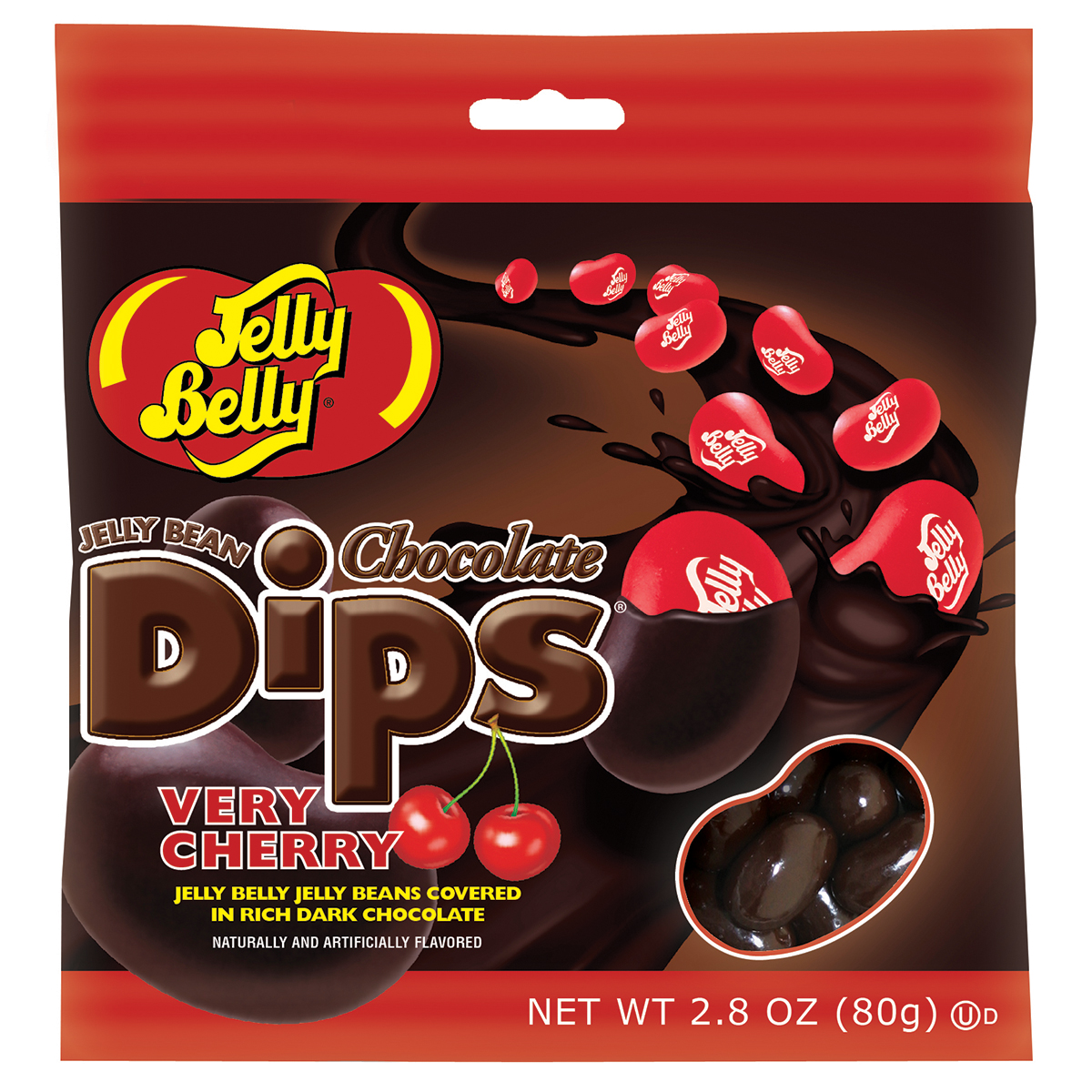 Jelly Bean Chocolate Dips - Very Cherry - 2.8 oz bag